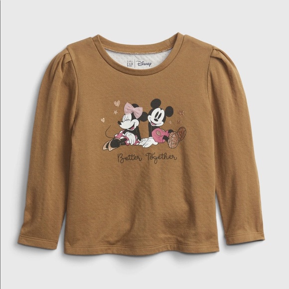 🆕 GAP • Disney • Minnie Mouse • Puff Sleeve • Top - Picture 1 of 8